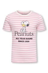 Only Girls T-shirt de manga curta com estampado frontal rosa