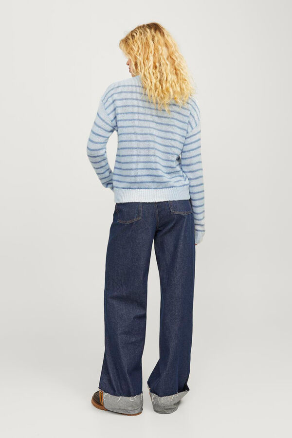 Jack & Jones Su&eacute;ter riscas fino azul