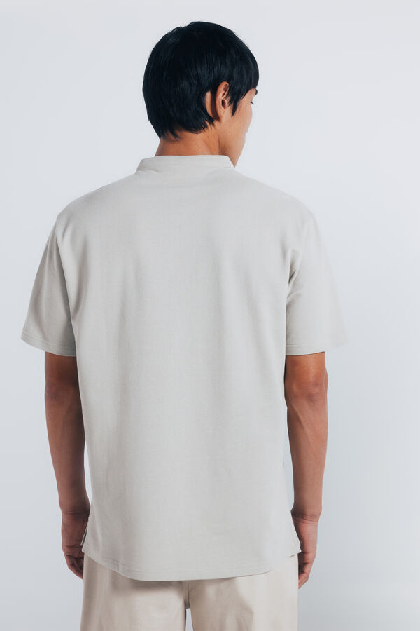 Springfield Polo piqu&eacute; cuello mao regular fit kaki