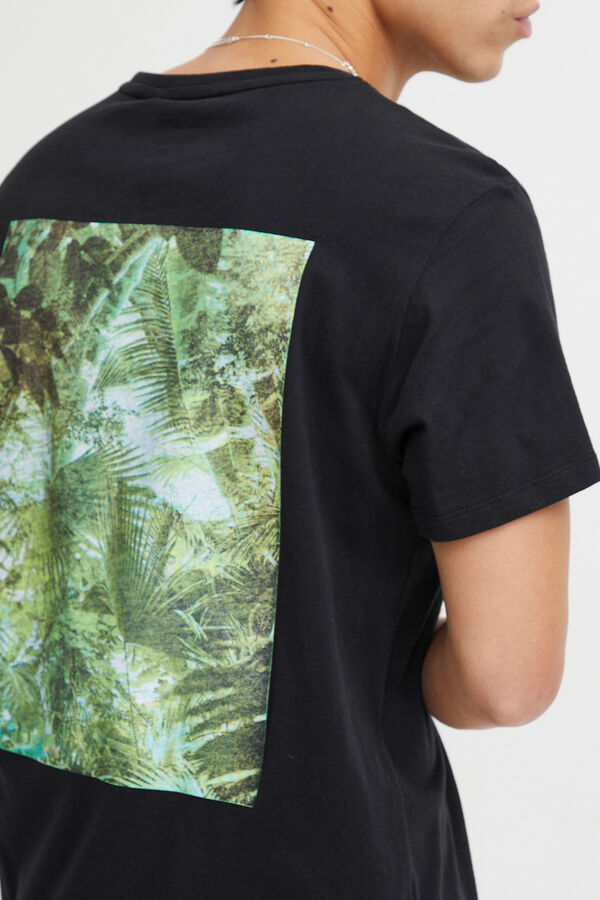 Blend T-shirt Manga Curta - Print Costas preto