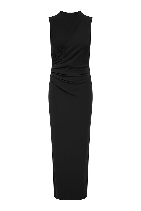 JDY Vestido longo ajustado preto