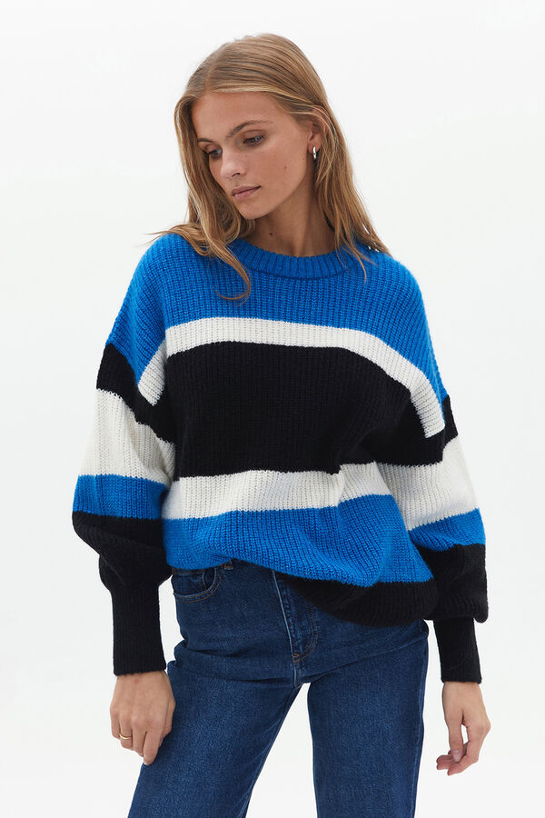 Oxxo Jersey de rayas azul