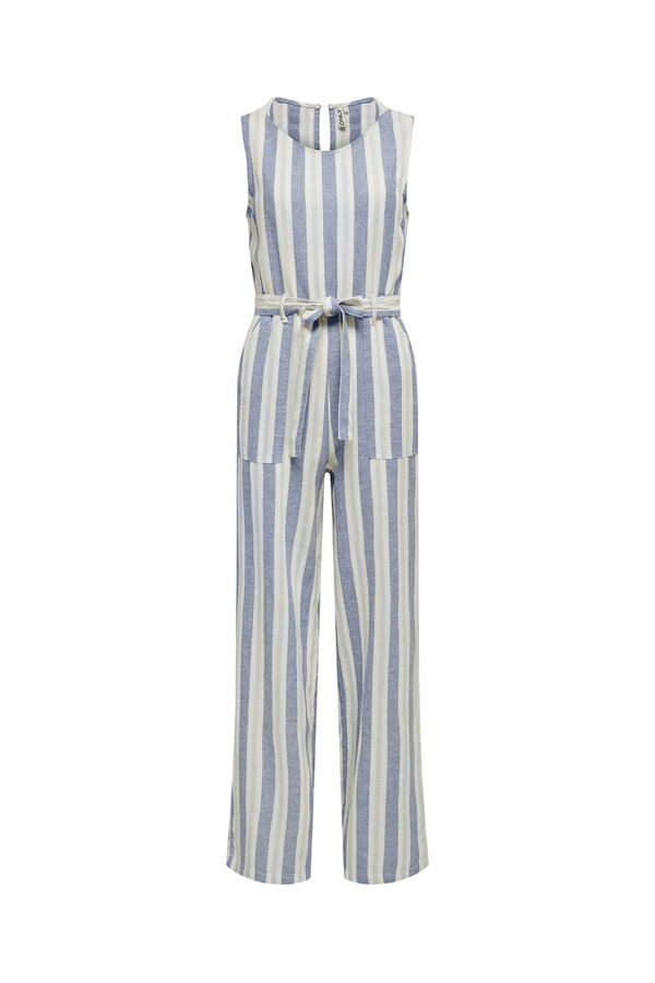 Only Macac&atilde;o comprido linho azul