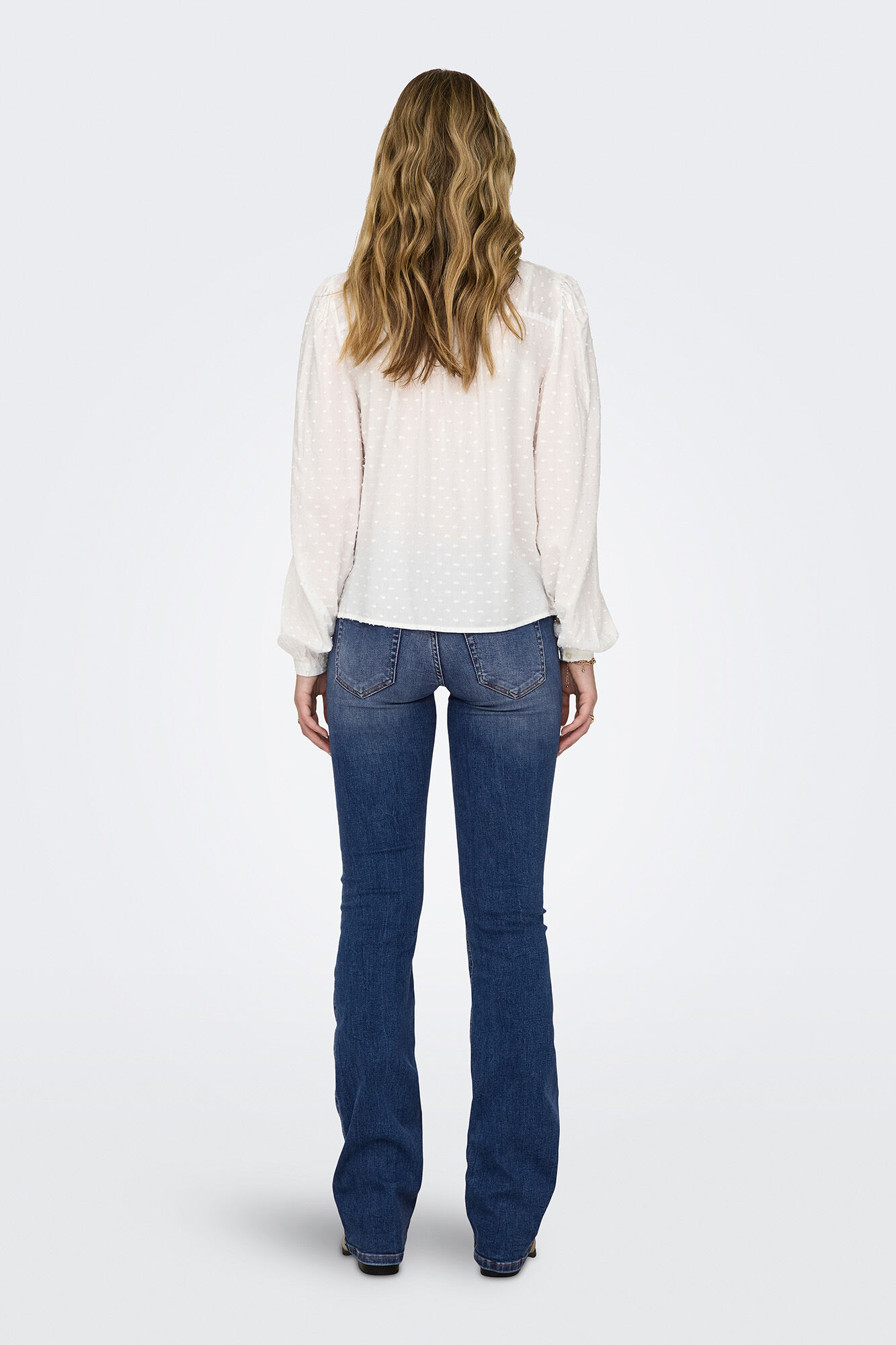 JDY Camisa de manga larga con detalles de encaje en el pecho