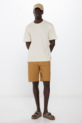 Springfield Bermuda algod&oacute;n comfort fit nude