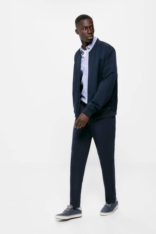 Springfield Chino piqu&eacute; azul