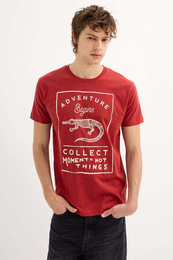 Inside Camiseta manga curta Collect moments vermelho