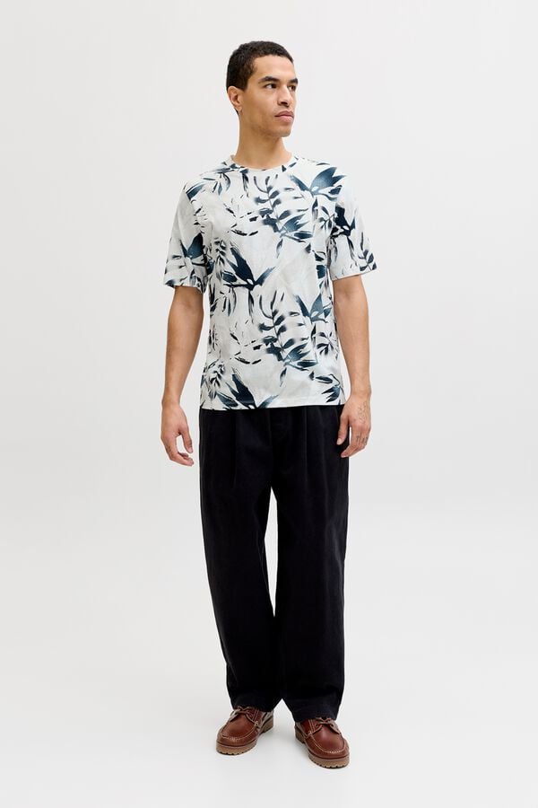 Jack & Jones T-shirt regular fit estampada branco
