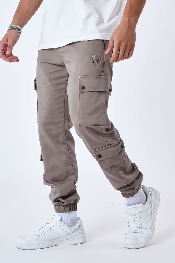Project X Paris PANTAL&Oacute;N CARGO MULTI BOLSILLOS marr&oacute;n