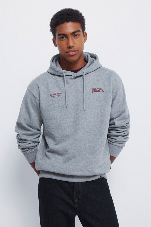 Springfield Sweatshirt Capuz cinzento