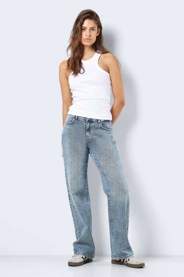 Noisy May T-shirt estilo nadadora branco