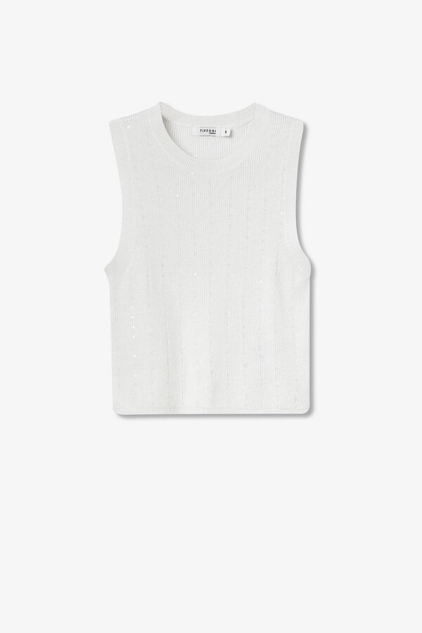 Tiffosi Suéter de malha branco