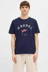JJ REBEL Camiseta regular fit azul
