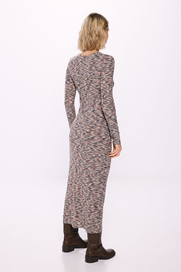 Springfield Vestido midi tubo estampado