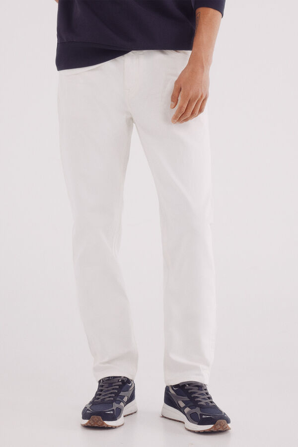 Springfield Jeans slim fit ultraleve bege