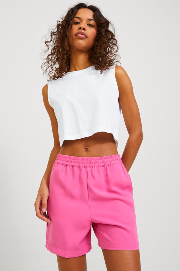 Jack & Jones Crop top sem mangas branco