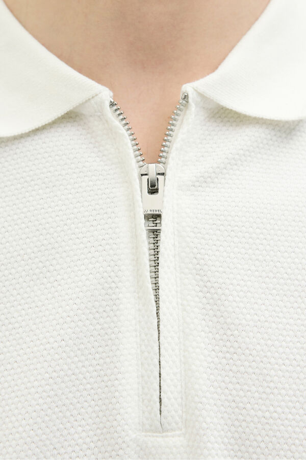 JJ REBEL Polo regular fit blanco