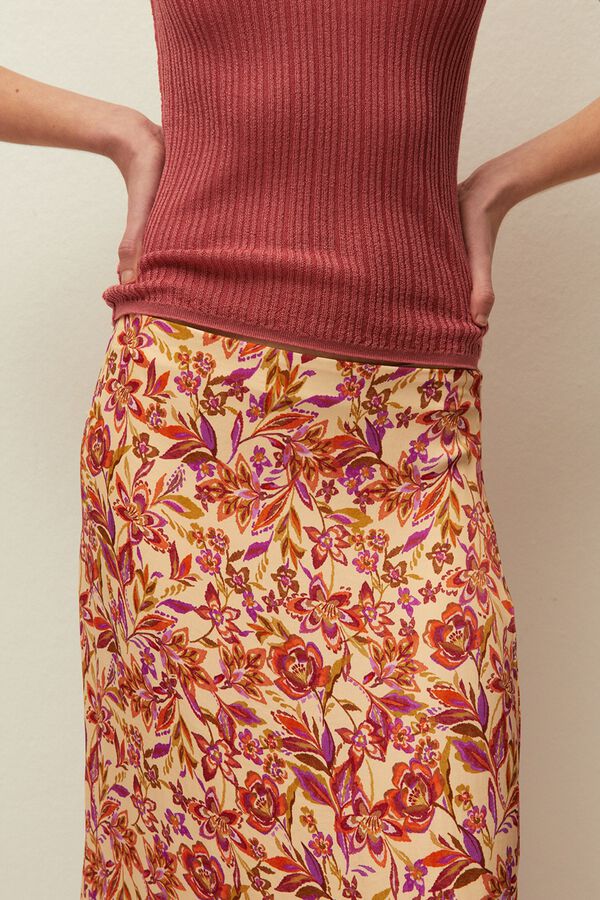 Systemaction Saia estampado floral branco