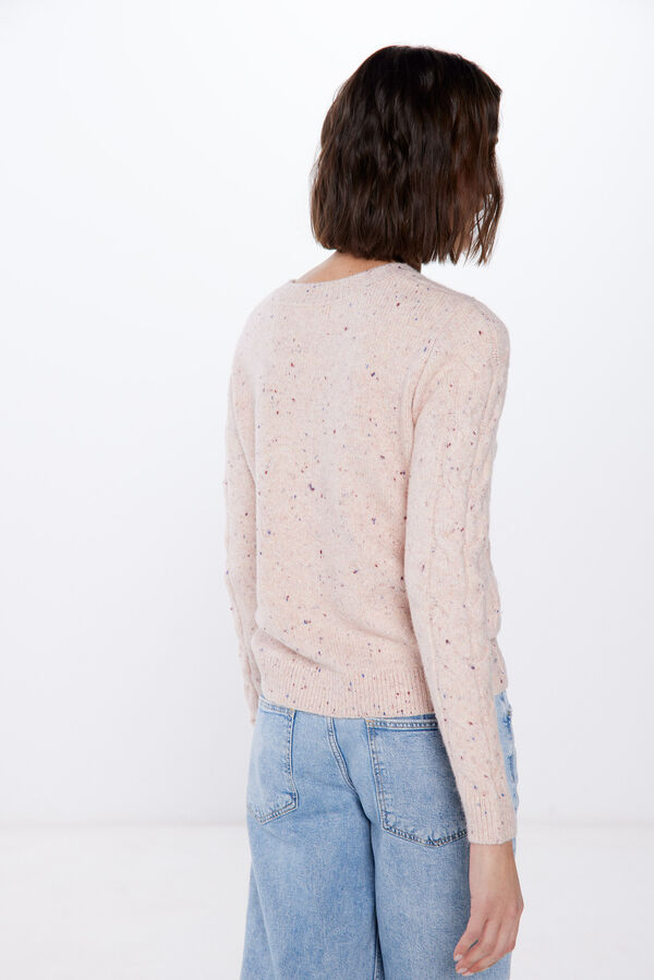 Springfield Jersey Jaspeado Estructura rosa