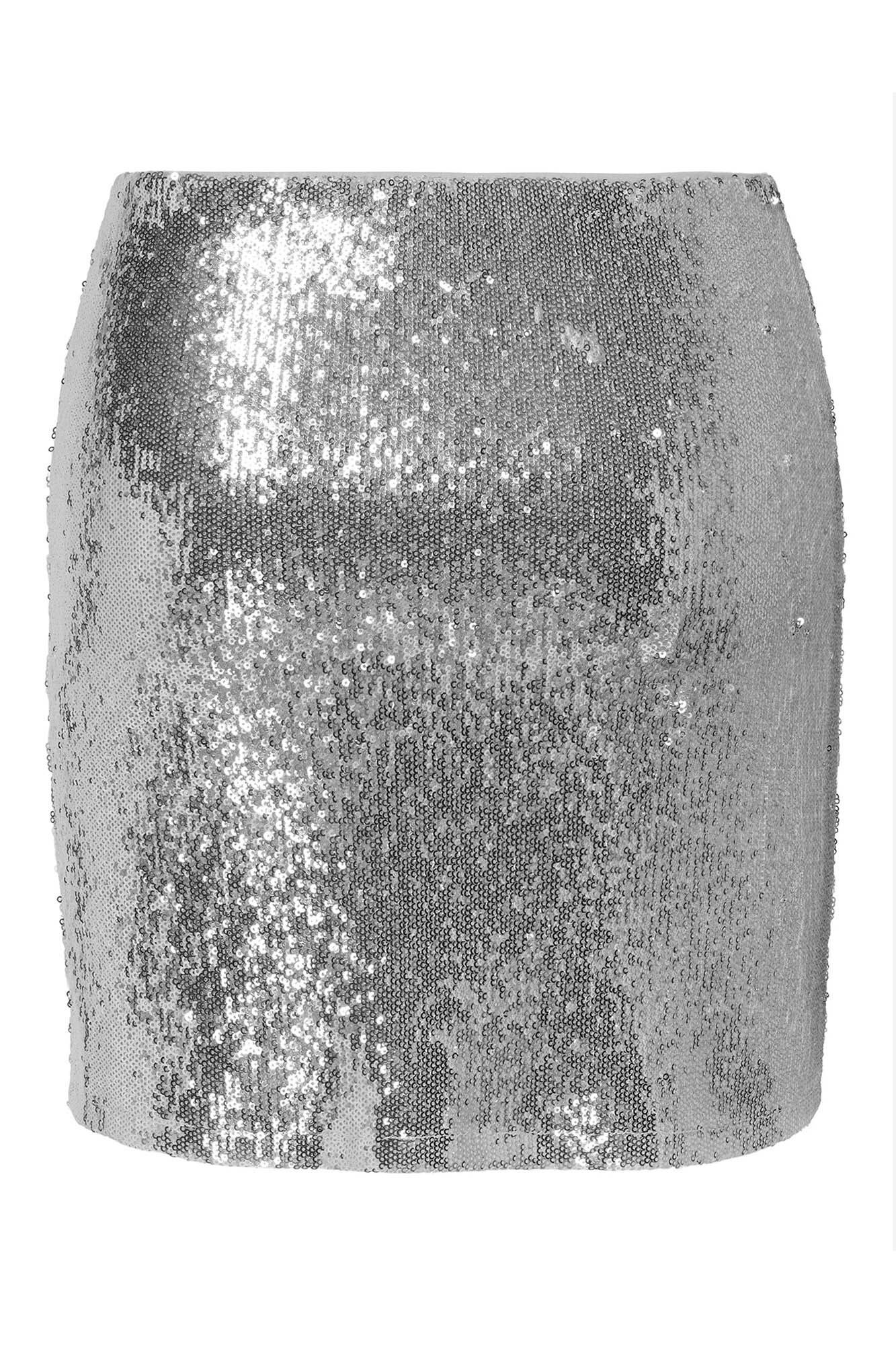 Only Falda corta de lentejuelas