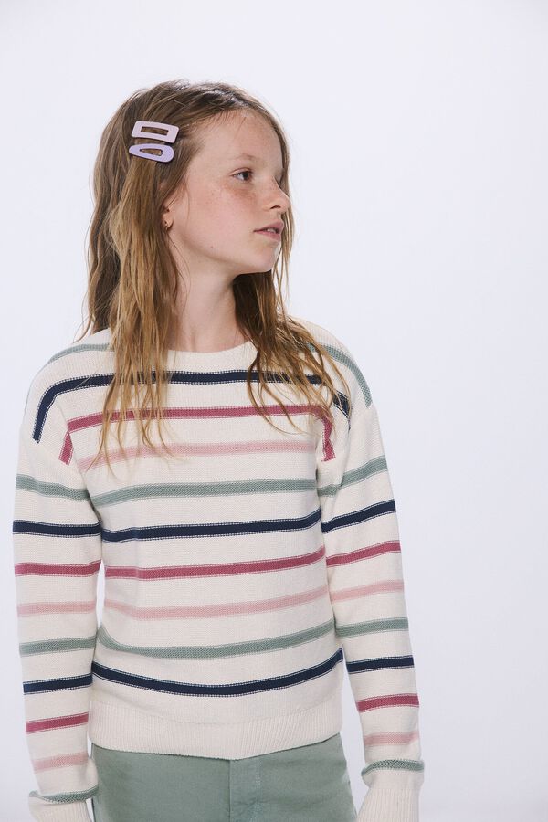 Springfield Kids Jersey rayas ni&ntilde;a beige