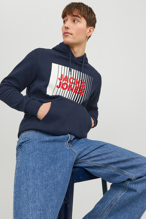 Jack & Jones Colete comprido acolchoado azul