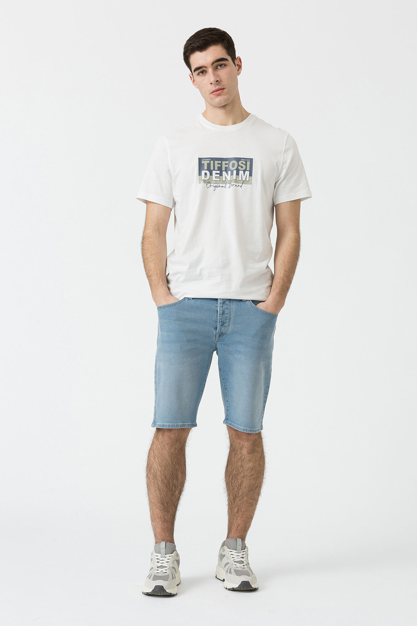 Tiffosi Pantalones cortos de mezclilla Slim Fit