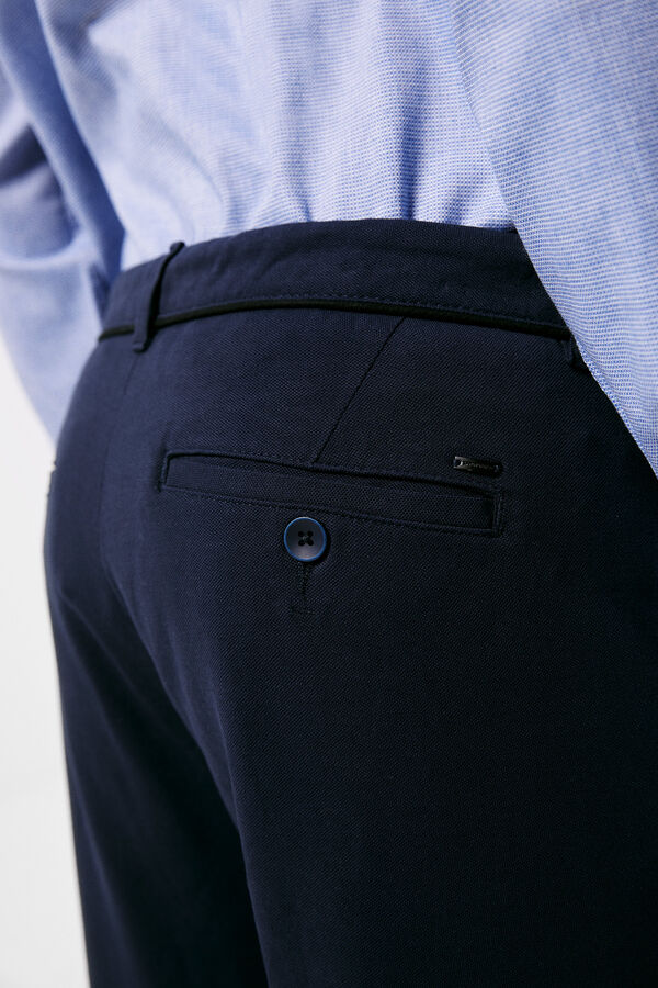 Springfield Chino piqu&eacute; azul