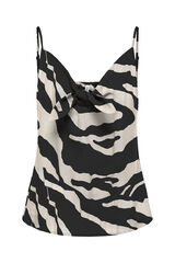 Only Blusa regular fit tirantes negro