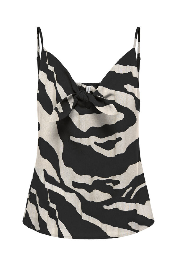 Only Blusa regular fit tirantes negro