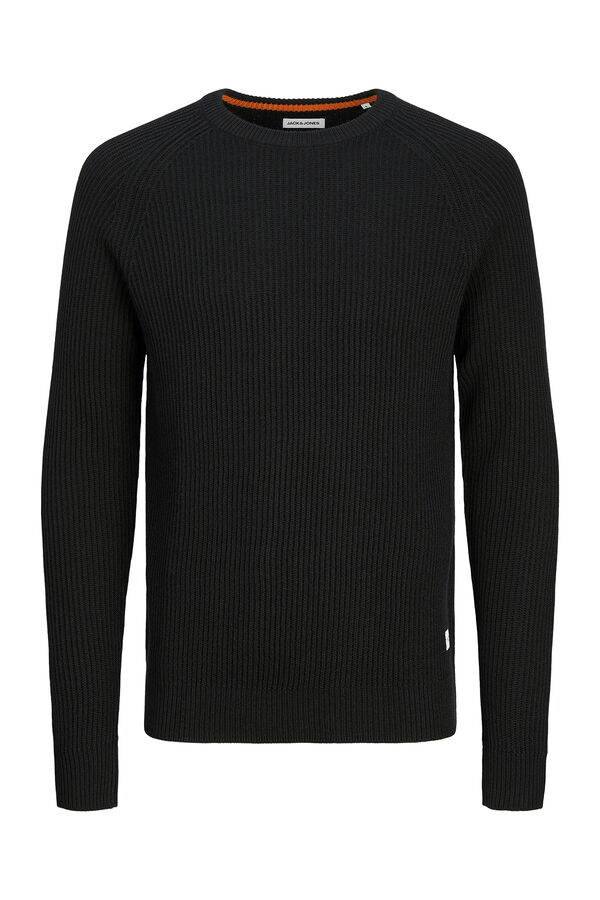 Jack & Jones Jersey b&aacute;sico liso negro