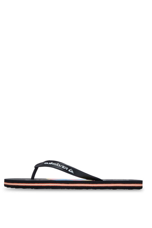 Quiksilver Chanclas con tira anat&oacute;mica negro