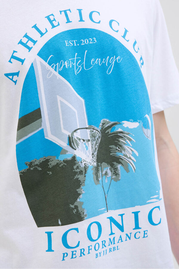 JJ REBEL T-shirt regular fit branco