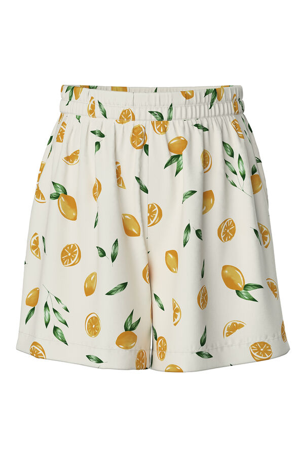 Pieces Cal&ccedil;as curtas fluidas cinzento