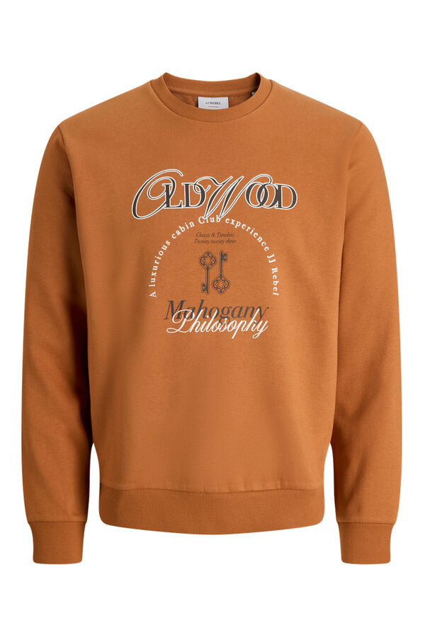 JJ REBEL Sudadera estampado frontal naranja