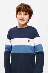 Springfield Kids Camiseta block color ni&ntilde;o azul