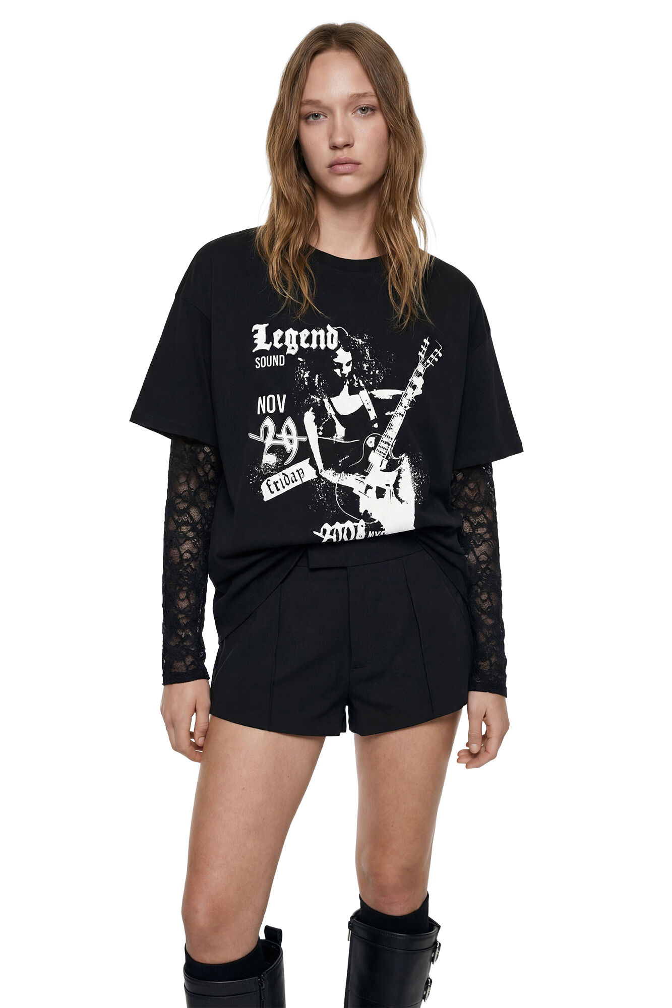 Koton T-shirt oversize de manga curta