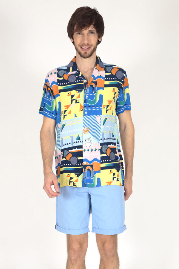 Brave Soul Camisa estampada de manga curta estampado