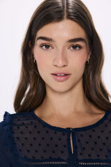 Springfield Camiseta combinada plumeti azul