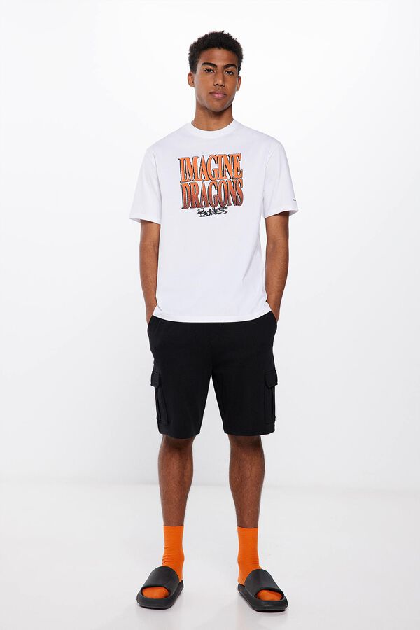 Springfield T-shirt Imagine Dragons Bones branco