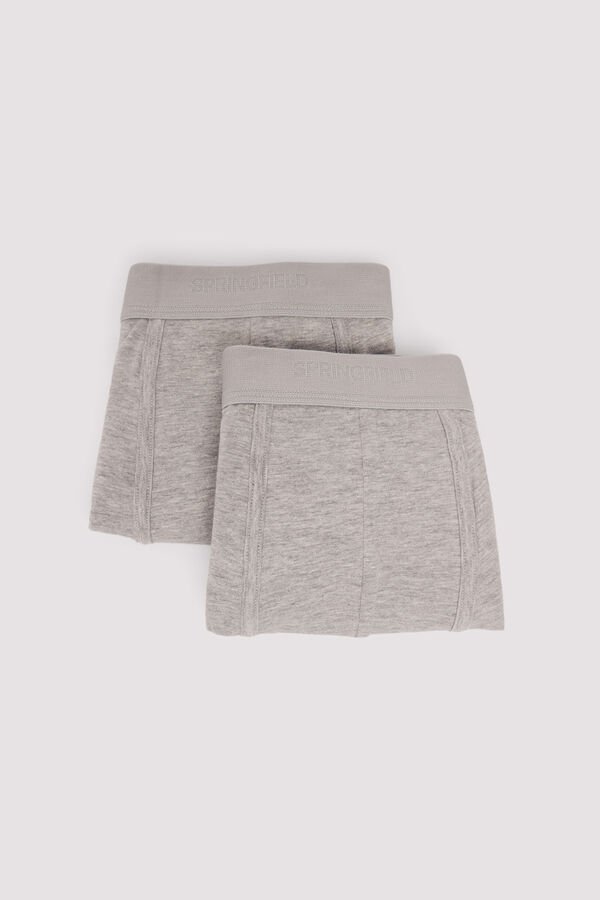 Springfield Pack 2 boxers b&aacute;sicos cinzento