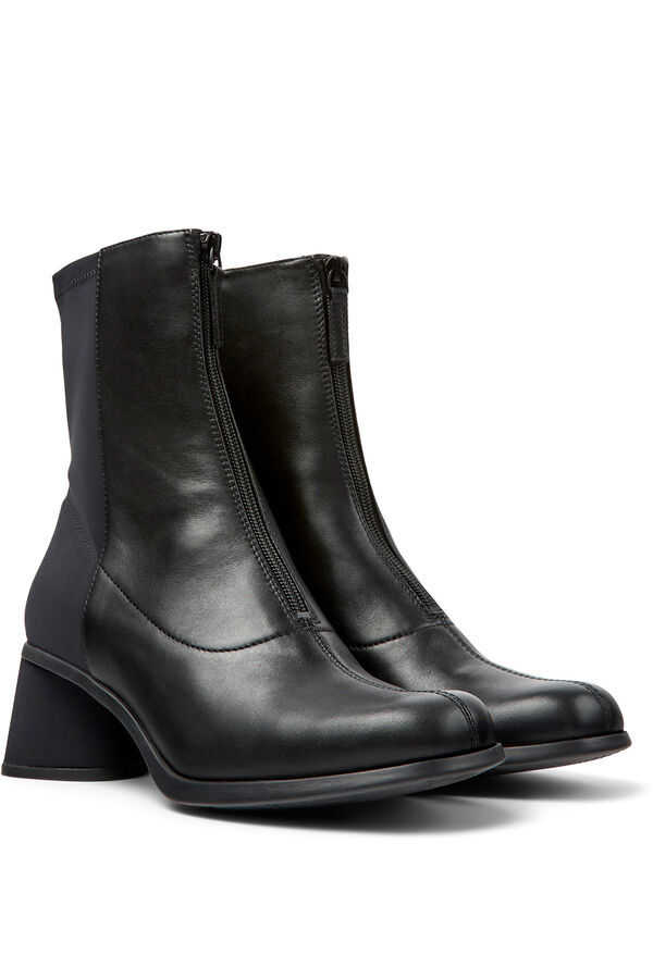 Camper Botas negras de piel negro