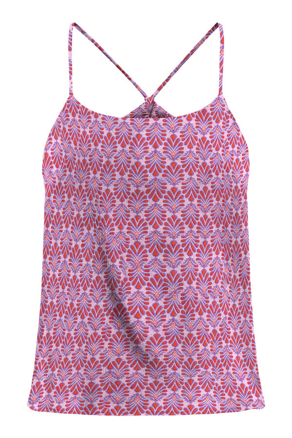 Only Top com alça fina rosa