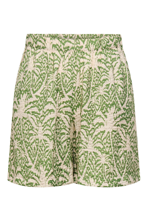 JDY Calções fluidos estampados verde