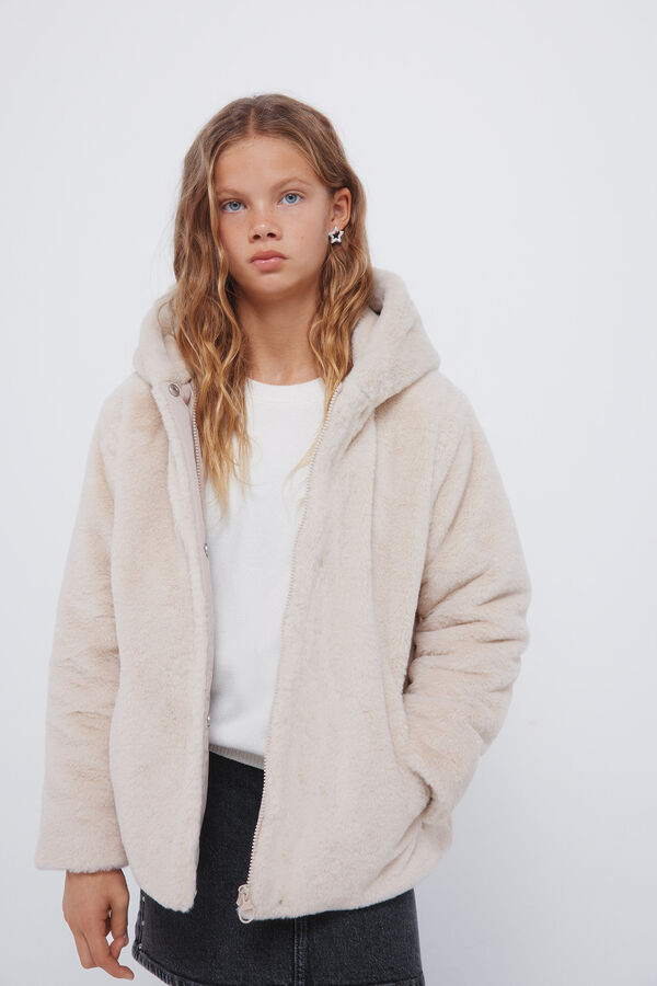 Springfield Kids Abrigo de pelo ni&ntilde;a beige