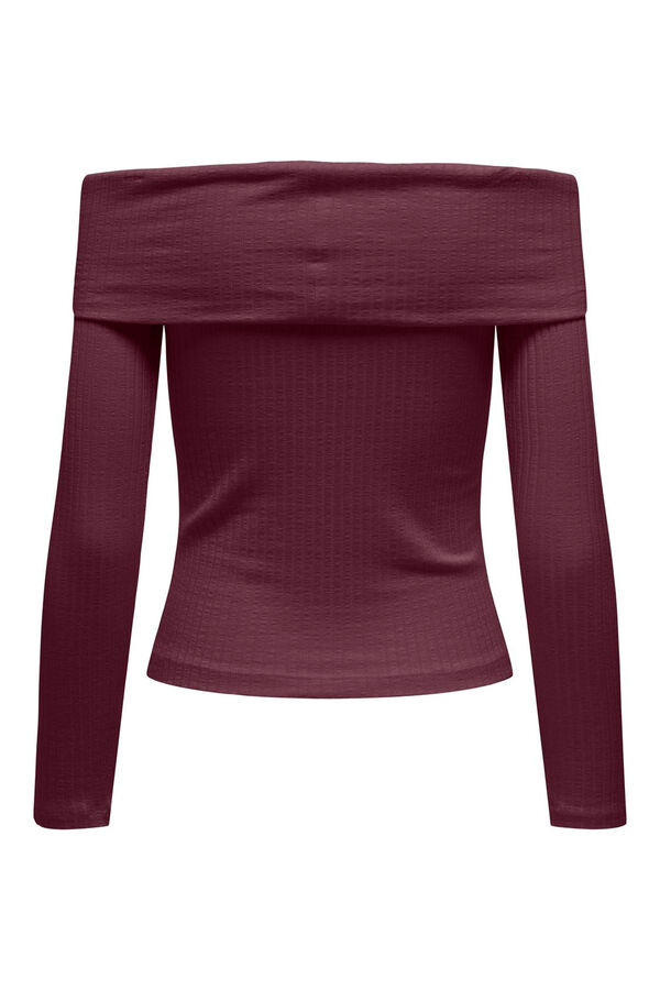 JDY Top ombros descobertos rosa