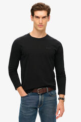 Superdry Camiseta De Manga Larga negro