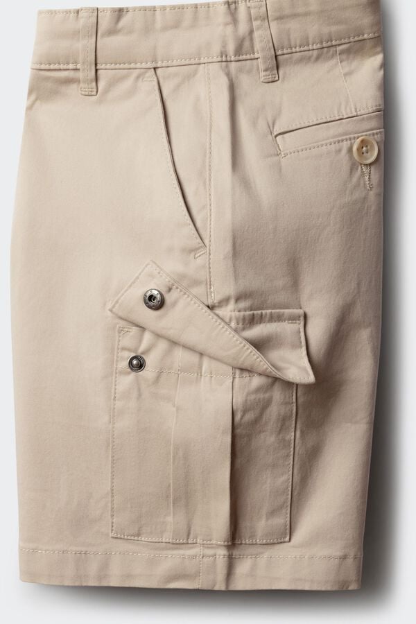 Springfield Kids Bermuda chino cargo de menino bege