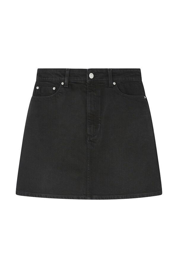 Springfield Falda mini vaquera negro
