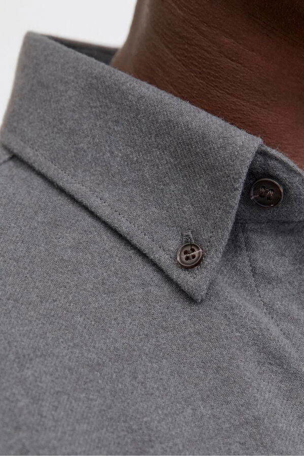 JJ REBEL Camisa cl&aacute;sica sarga gris